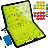 Los mejores  - Firlar Carpeta táctica -Pizarra Táctica de Fútbol Imanes Coach Board para Entrenador con Lápices- Goma de Borrar…